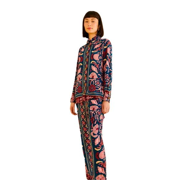 {SOLD}‼️ NWT’s 🏷️ FARM RIO Seashell Tapestry Cargo Pants 🌴 🐚 - Picture 2 of 6